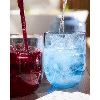 Hammered Tumbler Glass Blue 