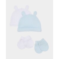 Hat And Mitts - Pack Of 2 Baby-Blue