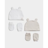Hat And Mitts - Pack Of 2 Stone