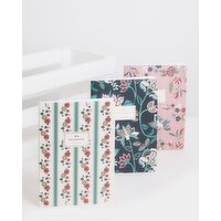 Carolyn Donnelly Eclectic Printed Notebooks - Pack Of 3 Cream