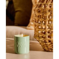Ceramic Citronella Candle Green 