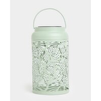 Solar LED Leaf Lantern Green