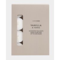 Vanilla & Tonka Scented Tealights - Pack Of 12 Mink 