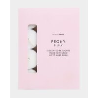 Peony & Lily Scented Tealights - Pack Of 12 Pink 
