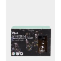 Vintage Solar LED Filament Bulb Lights Multi 
