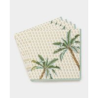 Palm Paper Napkins - Pack Of 20 Print