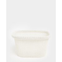 Knitted Basket White 