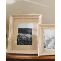 Linen Mount Photo Frame Natural 5in X 7in