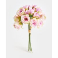 Faux Rose Bouquet Purple
