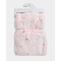 Hearts Blanket Baby-Pink