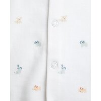 Pure Cotton Sleepsuits - Pack Of 3 Mid-Blue 3-6 Mths