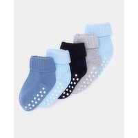 Baby Tot Socks - Pack Of 5 Light-Blue 0-0