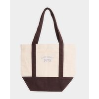 Mini Canvas Tote Shopper Bag Brown 