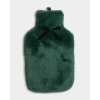 Fleece Hot Water Bottle Green