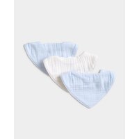 Muslin Bib - Pack Of 3 Baby-Blue