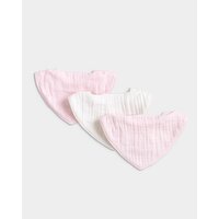 Muslin Bib - Pack Of 3 Baby-Pink