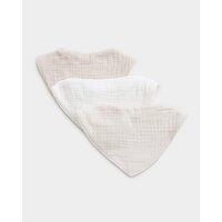Muslin Bib - Pack Of 3 Beige