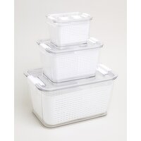 Fridge Storage Container White L