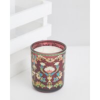 Carolyn Donnelly Eclectic Bergamot, Rose & Leather Large Decal Candle Rose