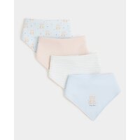 Boys Bandana Bibs - Pack Of 4 Baby-Blue