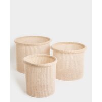 Knitted Basket Cream M