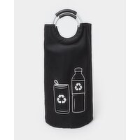 90L Recycling Bin With Handles Black