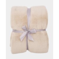 Fleece Throw Taupe 