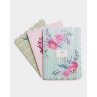 Carolyn Donnelly Eclectic Scallop Notebook - Pack Of 3 Multi