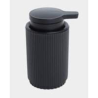 Ribbed Soap Dispenser Black