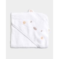 Bear Hooded Towel White