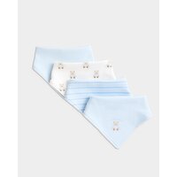 Boys Bandana Bibs - Pack Of 4 Light-Blue