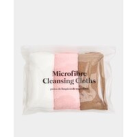 Microfibre Face Cloths - Pack Of 3 Natural 