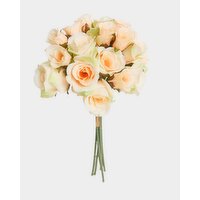 Faux Rose Bouquet Peach