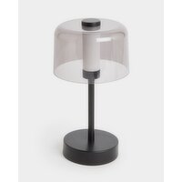 Dome Cordless USB Lamp Black 