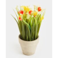 Faux Small Potted Plant Multi
