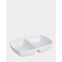 Two Part Serving Dish White