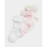 Girls Socks Baby-Pink 9-12