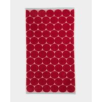 Carolyn Donnelly Eclectic Red Circle Design Hand Towel Multi