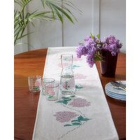 Carolyn Donnelly Eclectic Bloom Table Runner Light-Green 