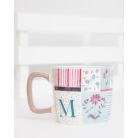 Carolyn Donnelly Eclectic Patchwork Alphabet Mug M