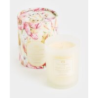 Paul Costelloe Living Round Boxed Morning Dew Candle Red 