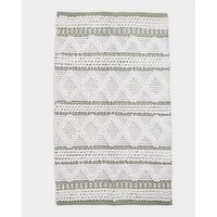 Aztec Chenille Bath Mat Sage