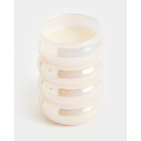 Rhubarb & Cream Scented Candle Baby-Pink 