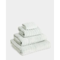 Ribbed Cotton Face Cloth Light-Green Face
