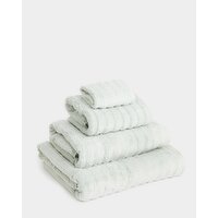 Ribbed Cotton Hand Towel Light-Green Hand
