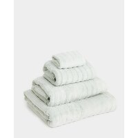 Ribbed Cotton Bath Towel Light-Green Bath
