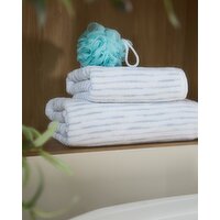Coastal Space Dye Bath Towel Blue Bath
