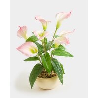 Faux Potted Calla Lily Pink