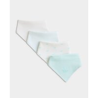 Boys Bandana Bibs - Pack Of 4 Green
