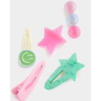 Star Hair Clips - Pack Of 5 Multi